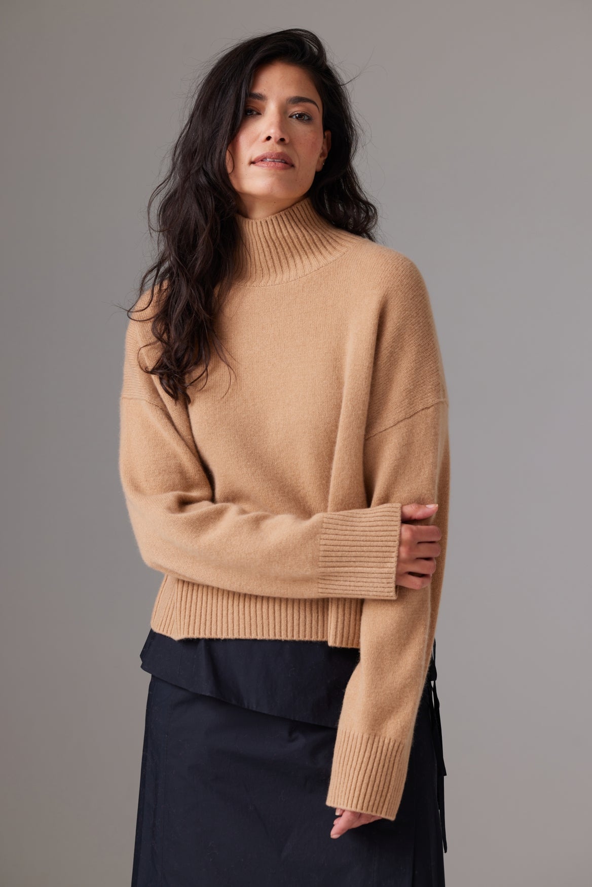 CHUNKY CARMEN FUNNEL NECK