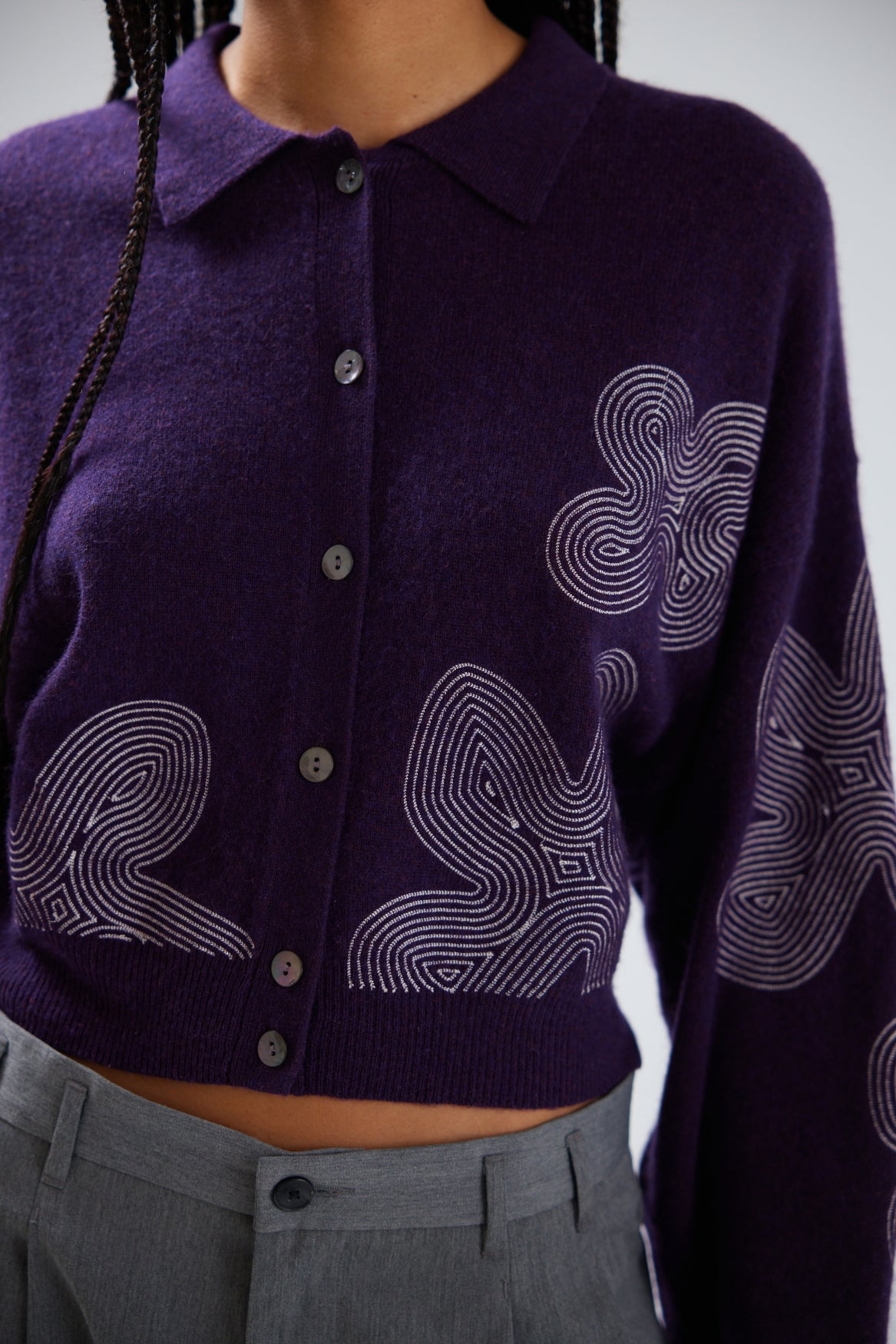 GRACIE FLORAL EMBROIDERY CARDIGAN 